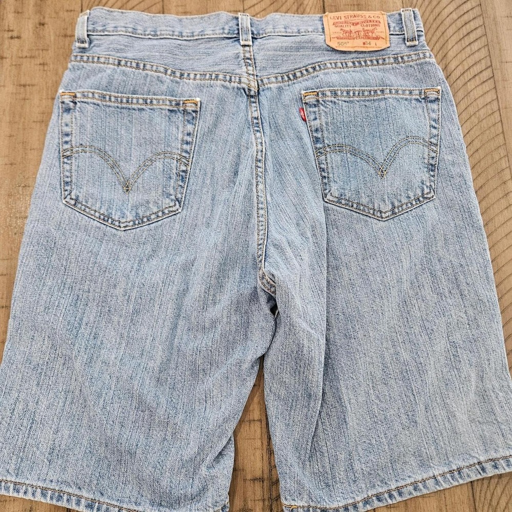 Vintage Levi's Denim Jean Shorts Jorts 34 Cotton Heritage Lot of 2 Timeless Men - Picture 2 of 8